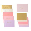 Clairefontaine クレールフォンテーヌ 専用箱付き カード・封筒セット各10枚(5色×各2枚) メッセージカードopen when letters ...
