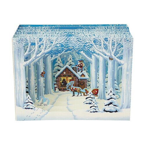 サンリオ(SANRIO) クリスマスカード メッセージカード クリスマス 雪の森の奥に家 JX 67-5 242845の商品画像