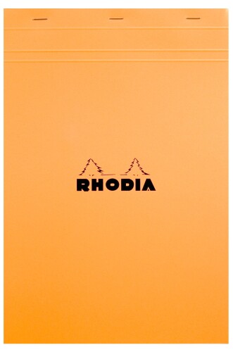 RHODIA(ロディア) メモ帳 No.18(A4) 80枚 5mm方眼罫 撥水カバー ミシン目入 PEFC認証取得 ブロックロディア オレンジ RHODIA cf18200 世界87ヵ国以上で愛用されるブロックロディア。軽量で持ち運びやすいだけでなく、筆記具を選ばないスムーズな書き味。淡いパープルの罫線は目に優しく、快適な筆記をサポートします。 判型:A4(21×29.7cm)　ページ数:160　罫線:5mm方眼 紙重量:80g/m2　撥水カバー　マイクロカット加工 原産国:フランス　PEFC認証取得(PEFC/31-44-1450) 質実剛健のグローバルスタンダード。オレンジの表紙と、淡いパープルの方眼が印象的な定番シリーズ。実は、使い勝手を考慮した、様々な工夫も。豊富なサイズバリエーションから、ピッタリの一冊をお選び下さい。No.18は、コピー用紙として一般的な、A4サイズ。かなり大きく感じますが、アイディアの整理等に便利な大きさです。 商品コード20011432895商品名RHODIA(ロディア) メモ帳 No.18(A4) 80枚 5mm方眼罫 撥水カバー ミシン目入 PEFC認証取得 ブロックロディア オレンジ RHODIA cf18200型番cf18200サイズNo.18(A4)21&times;29.7cmカラーオレンジ※他モールでも併売しているため、タイミングによって在庫切れの可能性がございます。その際は、別途ご連絡させていただきます。※他モールでも併売しているため、タイミングによって在庫切れの可能性がございます。その際は、別途ご連絡させていただきます。