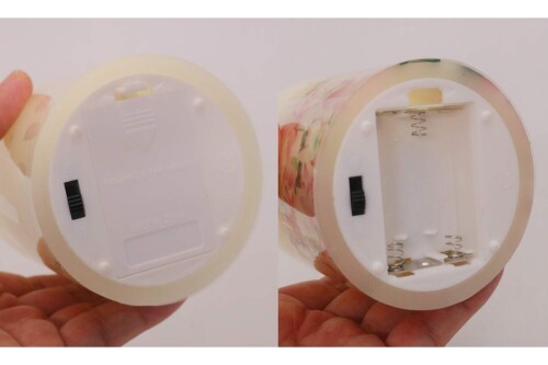 ニホンローソク LEDキャンドル 灯ととなり 桜 7.5×7.5×8.5cm