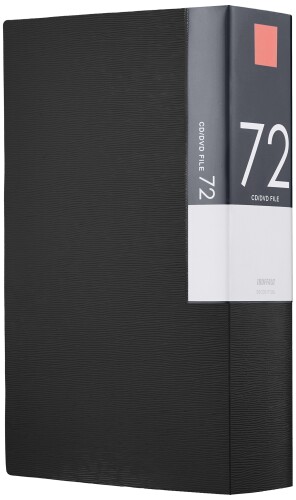 バッファロー BUFFALO CD&DVDファイルケース ブックタイプ 72枚収納 ブラック BSCD01F72BK