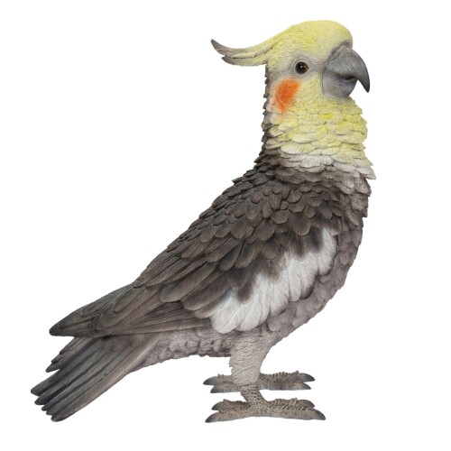 ウービア オカメインコ 20.7×9.7×22.1cm 人形 フィギュア 置き物 アニマル 動物 ガーデン 装飾 リアル かわいい 鳥 H15089-2