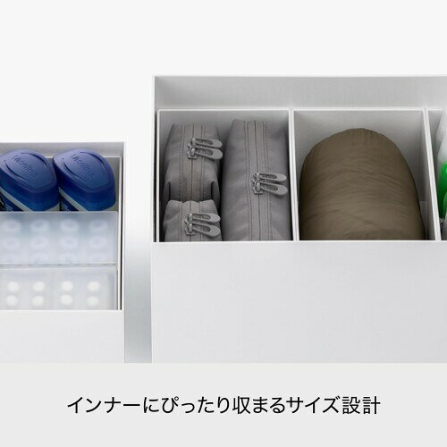 ライクイット (like-it) 収納ポーチ 小物整理 ガジェット ケーブル コスメ コンパクト 約幅22.5×奥5×高10cm タイディアップ オーガナイズ グレー TDP-02 mannishboy-24867884 マニッシュボーイ サンプル画像3