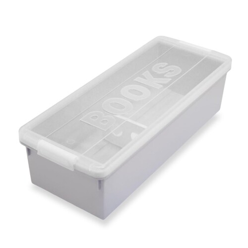 伊勢藤(ISETO) コミック本収納ケース ブックス3P グレー 幅21.0×奥行52.8×高さ14.3cm 日本製 仕切り板 普通コミック誌約33冊収納 BIGコミック誌約25冊収納 コミック収納 本 漫画 シンプル おし