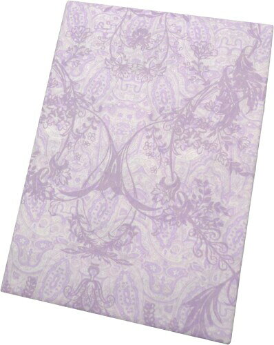 CAMEL PALMS 日本製 綿100％ 敷布団カバー シングル 100×210cm の敷布団用 （105×215cm） ボタニカルペイズリー柄 パープル