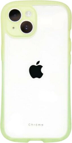 クロームグラデーション Chrome-gradation iPhone15専用背面型ケース Chrome-gradation Leaf Green iP23-61-CHCG03