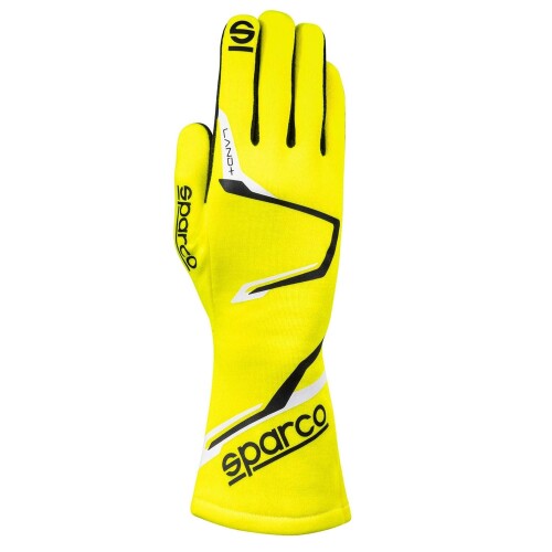 Sparco（スパルコ） FIA 8856-2018-DC.409.24-G 認証 レーシンググローブ LAND+ (ランドプラス) Fluorescent Yellow (蛍光イエロー) サイズ10 品番:00136710GF