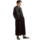 AQUA (アクア) mofua (モフア) 着る毛布 かいまき 男女兼用 冬 あったか フード付き Lサイズ (着丈:約125cm) ブラック ( 前ポケット 袖リブなし プレミアムマイクロファイバー ルームウェア ) 484