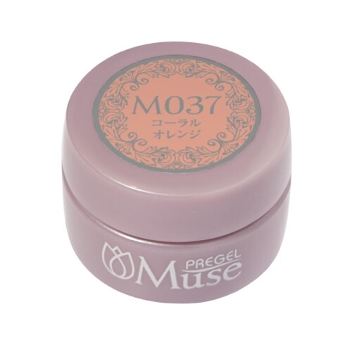 PREGEL Muse カラージェル コーラルオレンジ 3g PGU-M037 カラージェル 商品紹介 プリジェルミューズは、｢縮まない｣ ■｢筆跡が消えていくほどのレベリング｣ ■｢薄塗りも厚塗りも完全硬化｣ ■｢もちろん発色もいい｣という、プリジェルの更に先を行く全く新しいカラージェルラインです。 さらに、プリジェルカラーEXと1:1でミキシングすれば、相乗効果で操作性がさらにパワーアップ!! 【LED:10秒】 ※化粧品登録済　 ※JNAジェルネイル検定対応商品 安全警告 ■使用中、使用後にはれ、かゆみ、刺激等の異常が現れた時は使用を中止し、皮膚科専門医にご相談ください。 ■万一目に入った際はすぐに水で洗い流し、専門医にご相談ください。 ■爪以外にはご使用にならないでください。 ■使用中はキャップを開けたままにせず、ライトや照明等に近づけないでください。 ■使用後はしっかりとキャップを閉め、乳幼児の手の届かない、直射日光の当たらない冷暗所に保管してください。 ■開封後は早めに使い切ってください。 ■火気の側に近づけないでください。 商品コード20081676906商品名PREGEL Muse カラージェル コーラルオレンジ 3g PGU-M037カラーオレンジ※他モールでも併売しているため、タイミングによって在庫切れの可能性がございます。その際は、別途ご連絡させていただきます。※他モールでも併売しているため、タイミングによって在庫切れの可能性がございます。その際は、別途ご連絡させていただきます。