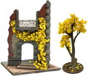 グリーンスタッフワールド ツタの植生シート イエロー 夏のカエデの葉 大 ホビー用素材 GSWD-4642