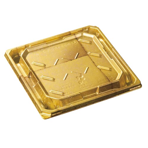 中央化学 寿司容器 BCF宝台閣 9−3 煌々G−BK 身 (180×178×22mm) 50枚入 素材:BCF(電子レンジ不可) 「宝台閣」囲い枠によって寿司がズレにくく美しい見栄えをキープ。 楼閣のような重厚感で、寿司をより魅力的にみせる機能と見栄えを両立させた寿司容器です。 盛り付けの位置を高くすることでネタとシャリがしっかり見えます。 不意な衝撃にも外れにくい側面外嵌合蓋。 身には植物由来原料を使用、蓋はリサイクル原料を使用した環境配慮製品です。 電子レンジ不可 身 ■蓋別売り 安心安全の日本製 本品はプラスチック製のワンウェイ容器ですので繰り返しのご使用は避けてください。 商品コード20080466907商品名中央化学 寿司容器 BCF宝台閣 9−3 煌々G−BK 身 (180&times;178&times;22mm) 50枚入型番21147サイズ180&times;178&times;22mmカラー煌々G−BK※他モールでも併売しているため、タイミングによって在庫切れの可能性がございます。その際は、別途ご連絡させていただきます。※他モールでも併売しているため、タイミングによって在庫切れの可能性がございます。その際は、別途ご連絡させていただきます。