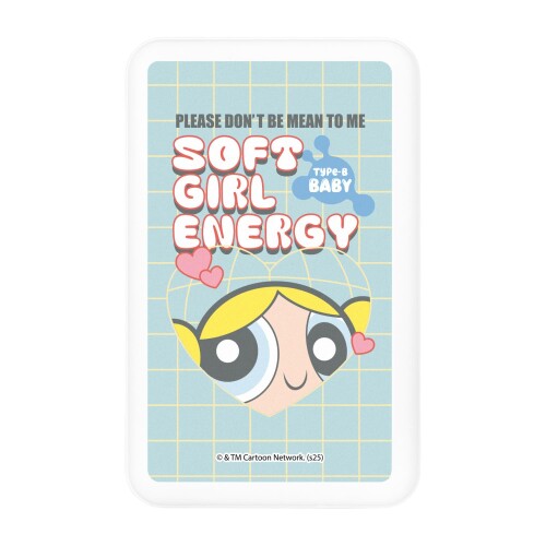 구루만디즈 파워 퍼프 걸스 MagSafe 대응 무선 리튬 충전기 5000mAh 버블스 GPPG-30B