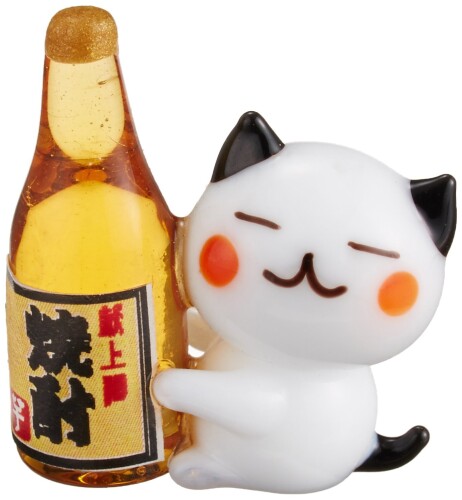 フォーカート かわいい 猫 手作り ガラス細工 のんべえネコ CYK1539