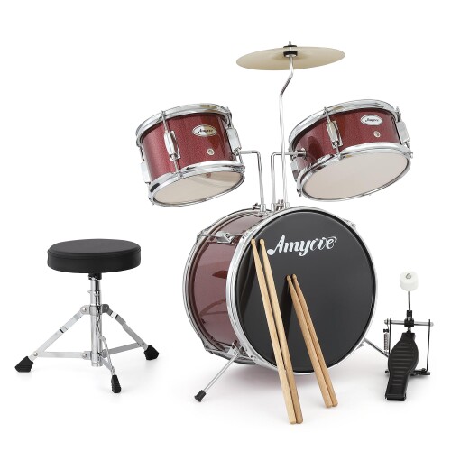 Mulanimo ドラムセット 初心者向け 3点セット キッズドラムセット バスドラム スネアドラム 8インチシンバル スツール スティック ペダル付き 組立簡単 練習用 発表会用 【初心者・お子様に最適】 トムトム2台、バスドラム、シンバル、ドラムスティック、バスペダル、クッション付きスツールが揃ったコンパクトなドラムセットです。届いてからすぐに演奏練習を始められ、ご家庭、音楽教室、発表会の練習にもおすすめです。 【木製シェルで豊かな音色】 厳選された木製シェルを採用し、安定した響きとあたたかみのあるサウンドを実現します。リズム練習はもちろん、ロック、ポップス、ジャズなど、さまざまな音楽ジャンルの入門練習に対応できます。 【三角構造でしっかり安定】 ブラックメタルハードウェアと安定性に優れた三角構造を採用し、演奏中もしっかり支えます。高さや角度を調整できるため、お子様の成長や演奏スタイルに合わせて長く使えます。 【光沢仕上げでお手入れ簡単】 鮮やかで光沢感のあるデザインが魅力です。表面は汚れを拭き取りやすく、お手入れも簡単。耐久性にも優れており、長期間きれいな外観と安定した演奏感を保ちます。 【工具不要でかんたん組立】 分かりやすい日本語組立説明書付きで、初心者でも短時間でセッティングできます。工具不要で組み立てやすく、初めてのドラム練習用ギフトとしても最適です。 商品紹介 お子様や初心者に最適なフルセット ■ドラムキットが登場!開封後すぐに演奏を楽しめるオールインワン設計で、バスドラム、2つのタムドラム、シンバル、ドラムスタンド、ドラムスティック、スティックバッグ、調整可能なドラムスツール、バスペダルまで付属しています。 高品質構造:厳選された木材と丈夫なパーツを採用し、深みのあるバスドラムや鮮やかなシンバル音など、音響特性や共鳴を最大限に引き出します。滑らかな仕上げでお手入れも簡単、長く美しい音色を保ちます。 子ども向け設計:コンパクトかつ軽量で、小柄なお子様でも無理なく手が届き、快適に演奏できます。軽量スティックは小さな手でも握りやすく、長時間でも疲れにくい構造です。 創造力とリズム感を育む:多彩なサウンドが楽しめる2つのタムや、ダイナミクスやタイミングを学べるシンバルなど、表現力を養いながら個性や音楽性を伸ばします。 快適な演奏環境:高さ調整可能なスツールと安定した構造で、成長期のお子様でも正しい姿勢を保ちつつ集中して演奏に取り組めます。 省スペース設計なので、ご家庭や教室での使用にも最適。お子様の初めての楽器に、また音楽会打楽器 ■鉄鼓カテゴリのプロフェッショナルな品質とサウンドをお届けします。 安全警告 no 商品コード20082244909商品名Mulanimo ドラムセット 初心者向け 3点セット キッズドラムセット バスドラム スネアドラム 8インチシンバル スツール スティック ペダル付き 組立簡単 練習用 発表会用型番awx-2G-QuxD2zKaGtE56HhG※他モールでも併売しているため、タイミングによって在庫切れの可能性がございます。その際は、別途ご連絡させていただきます。※他モールでも併売しているため、タイミングによって在庫切れの可能性がございます。その際は、別途ご連絡させていただきます。
