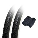 シンコー 20インチ 自転車 タイヤ チューブ 各2本セット ペア巻 スタンダードタイヤ 20×1 3/8 ブラック/ホワイト W/O SR172 60316