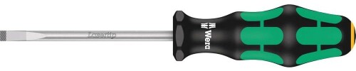 Wera Kraftform Plus 300 Series - Desatornillador, Ranurado, Slotted, 6mm Head, 4" Blade