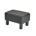 VECELO オットマン 40x28x22cm スツール PUレザー 足置き コンパクト 低い椅子 ソファ アウトドア オットマン ?脚? フットレスト ?鞋? おしゃれ 子供用 ブラック