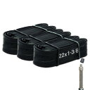 シンコー(Shinko) 自転車 チューブ 3本セット 22インチ 22×1-3/8 英式48mm 前後プラス予備チューブ付き 自転車パンク修理 ママチャリ 軽...