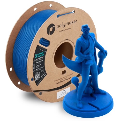 ポリメーカ(Polymaker)3Dプリンタ—用耐熱性フィラメント Polymaker HT-PLA-GF 1.75mm径 1kg巻 Polymaker HT-PLA-GF Blue PolymakerのHT-PLA GFフィラメントは、150[度]までの温度でも反りや変形を起こさずに耐えられるよう設計された、高品質な耐熱性3Dプリント素材です。 HT-PLAは、工業用グレードの耐久性と標準PLAの容易な印刷性・高精度を兼ね備えています。最大350mm/秒の印刷速度にも対応し、高機能部品をかつてない速さで造形できます。 Polymaker HT-PLA-GF は、アニーリングを行うと高い HDT (熱変形温度)となり、軟化や破損を起こさずに最大130°Cの温度に耐え、機械的応力に耐える高い熱安定性を必要とする用途に最適です。 素材:PLA-GF フィラメント径:1.75 mm(±0.05 mm) フィラメント重量:1 kg スプール径:20 cm / スプール穴径:5.5 cm / スプール厚:6.5 cm PolymakerのHT-PLA GFフィラメントは、150[度]までの温度でも反りや変形を起こさずに耐えられるよう設計された、高品質な耐熱性3Dプリント素材です。 HT-PLAは、工業用グレードの耐久性と標準PLAの容易な印刷性 ■高精度を兼ね備えています。最大350mm/秒の印刷速度にも対応し、高機能部品をかつてない速さで造形できます。 PolymakerTM HT-PLA-GF は、アニーリングを行うと高い HDT (熱変形温度)となり、軟化や破損を起こさずに最大130°Cの温度に耐え、機械的応力に耐える高い熱安定性を必要とする用途に最適です。 商品コード20080880947商品名ポリメーカ(Polymaker)3Dプリンタ—用耐熱性フィラメント Polymaker HT-PLA-GF 1.75mm径 1kg巻 Polymaker HT-PLA-GF Blue型番PA18004サイズ1kgカラーブルー※他モールでも併売しているため、タイミングによって在庫切れの可能性がございます。その際は、別途ご連絡させていただきます。※他モールでも併売しているため、タイミングによって在庫切れの可能性がございます。その際は、別途ご連絡させていただきます。