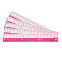 クツワ STAD カラー定規 16cm 5本入KB027PK-5P ピンク 5個セット