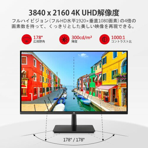 【中古】(未使用品)Dell U2724D 27インチ モニター 2560×1440／HDMI、DisplayPort／シルバー／スピーカー:なし