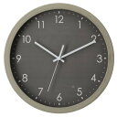 ニトリ(NITORI) デコホーム商品 静音秒針 掛け置き兼用時計 26Q GY FR885 5819055