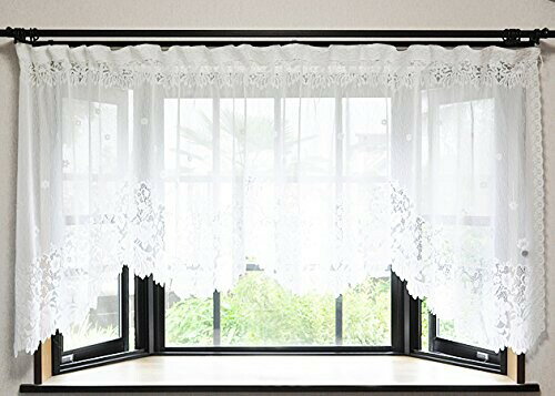 日本製 パイルレース スタイルカーテン (295cm巾×105cm丈)