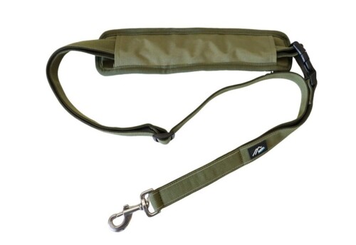 Harness Leash - Hakusan ゼロショルダーパッド 犬用リード (モス×グリーン, ワンサイズ)