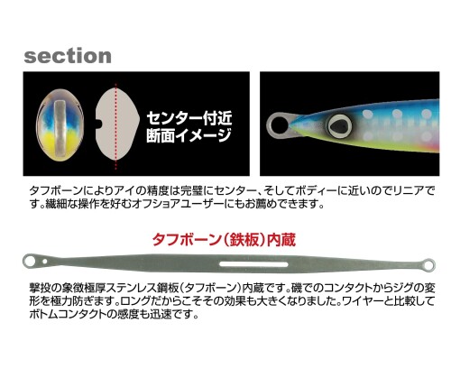 撃投ジグストライク GJS-250 #40 ケイムラゼブラスモークエッジ の商品画像3枚目
