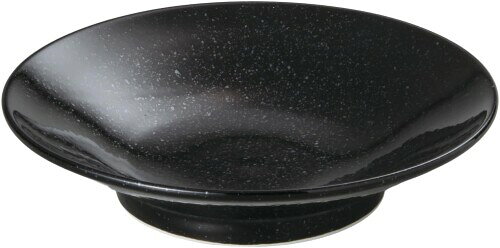 YAMATSU STANDARD 黒中華 21cm高台深皿・3枚セット 黒 中皿 中華料理 食洗機 電子レンジ対応 耐熱 日本製
