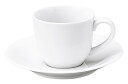光洋陶器 カップ_ソーサー アーバンホワイト 120ml デミタスカップ&ソーサー 51800058&50600059