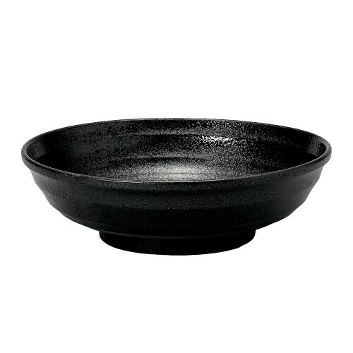 YAMATSU STANDARD 鳴門 23cm麺ボウル 黒 どんぶり 特大 食洗機 電子レンジ対応 耐熱 日本製