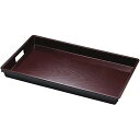 J-kitchens 滑り止め加工 トレー お盆 60cm A)2尺木目脇取盆新溜SL 盆 サイズ 60.3cm x 39.2cm x 4.5cm 素材 材質 プラスチック シンプル 41 日本製
