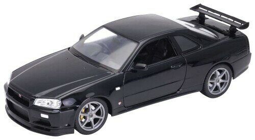京商(Kyosyo) WELLY 1/24 ニッサン スカイライン GT-R (R34) ブラック 完成品