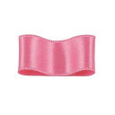 RibbonBon シルクシングルサテンリボン #101 ライトコーラル 12mm幅 巻(30m) 9サイズ50色展開