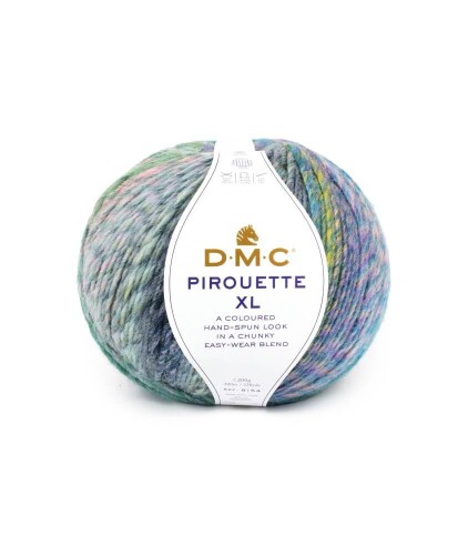 ディーエムシー(DMC) PIROUETTE XL ピルエット 毛糸 極太 1102 黄色寒色系 200g 300m DMC8154