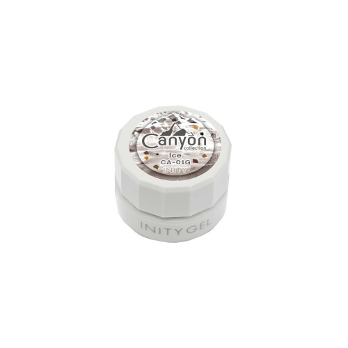 INITY(アイニティ) アイス CA-01G カラージェル コンテナタイプ 硬化時間　UV/LED30秒　UV60秒　LEDのみのライトは使用不可 日本製 商品紹介 世界の絶景を爪先に。まるで岩を砕いていれたかのようなアクセント入りカラージェル ■肌馴染みが抜群 ■ちょうど良いシアー感 ■ワンカラーでもお洒落に決まる 安全警告 自爪に直接塗布しないでください。爪や皮膚に腫れや痛みが 現れた場合、すみやかに使用を中止し専門医に相談してください。硬化 ■変質を防ぐため、使用時以外は蓋を閉め、乳幼児の手の届かない冷暗所で保管してください。 商品コード20076182979商品名INITY(アイニティ) アイス CA-01Gカラークリア※他モールでも併売しているため、タイミングによって在庫切れの可能性がございます。その際は、別途ご連絡させていただきます。※他モールでも併売しているため、タイミングによって在庫切れの可能性がございます。その際は、別途ご連絡させていただきます。
