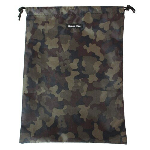 ハンナフラ(Hanna Hula) 消臭シューズケース カモフラージュ 消臭巾着L 抗菌 撥水