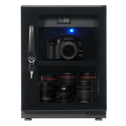 OSJ 防湿庫 35L ドライボックス カビ対策 カメラ収納 静音 鍵付き ノブ式 ECO省エ...