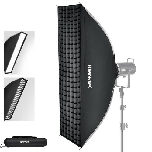 NEEWER 30x120cm 長方形 ソフトボックス クイックセットアップ クイック折りたたみ...