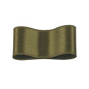 RibbonBon シルクシングルサテンリボン #109 オリーブドラブ 9mm幅 巻(30m) 9サイズ50色展開