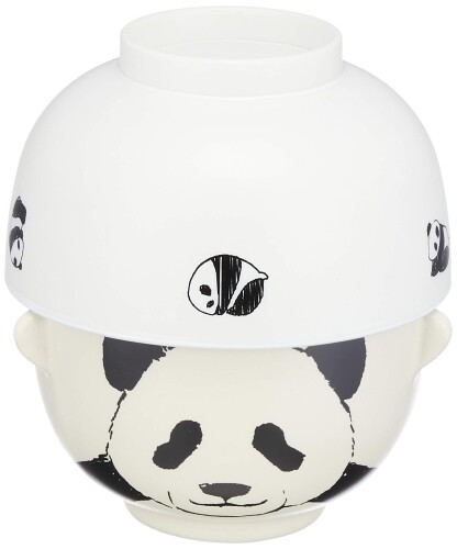 サンアート かわいい食器 モノクロあにまる 汁椀・お茶碗 セット 200ml ミニ パン...