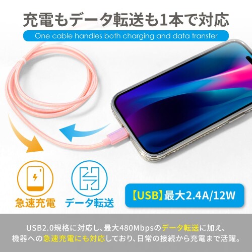 シズカウィル USB 2.0 to Type C ケーブル USB-C データ転送 500MHz 480Mbps 充電ケーブル mannishboy-24924127 マニッシュボーイ サンプル画像2