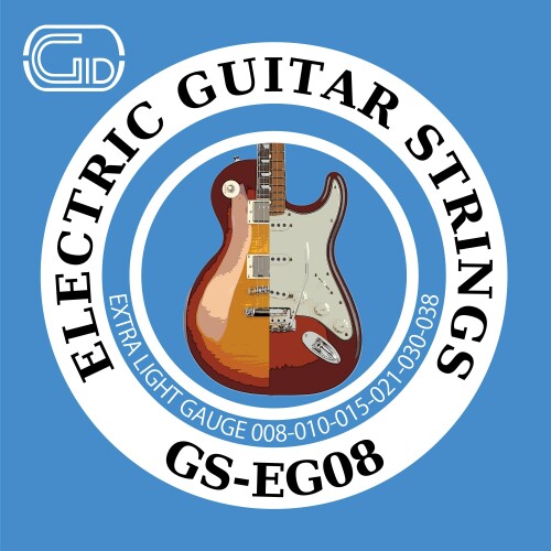 GID ジッド STRINGS series エレキギター弦 08-38 Extra Light エクストラライトゲージ GS-EG08