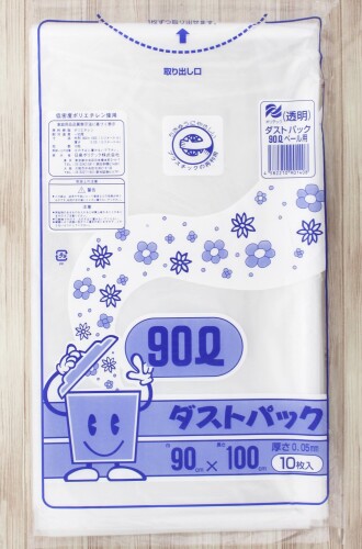 日泉ポリテック(Nissen Polytec) ゴミ袋 ゴミ箱用アクセサリ 透明 90L ダストパッ...