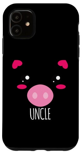 iPhone 11 豚の顔 カワイイ ハロウィンコスチューム おじさん用 面白い スマホケース
