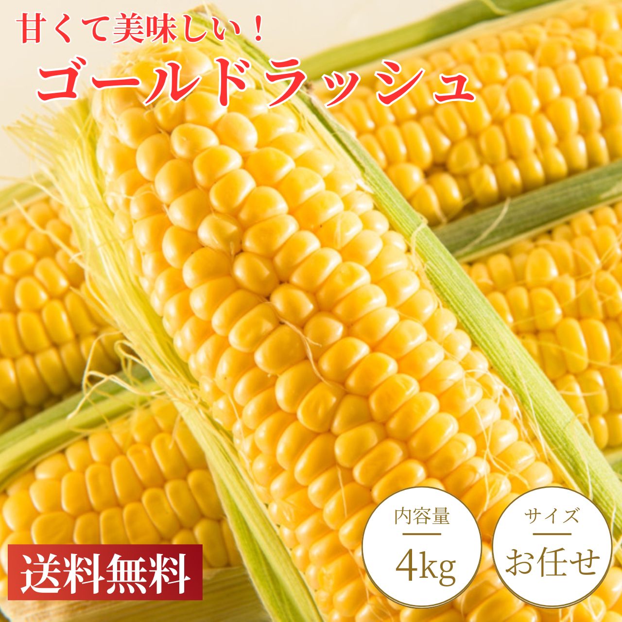 【送料無料】とうもろこし ゴールドラッシュ トウモロコシ 徳島県産 1箱(10本～14本 約4kg) スイートコーン 国産 産地直送 野菜 お取り..
