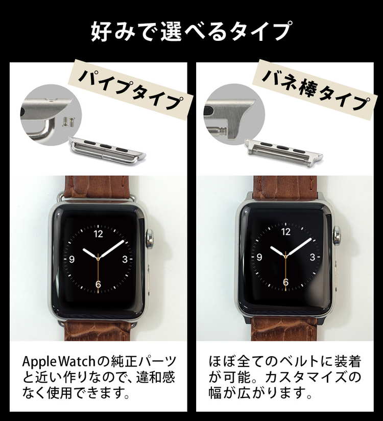楽天市場】アップルウォッチ ベルト コネクトパーツ ラグステンレス
