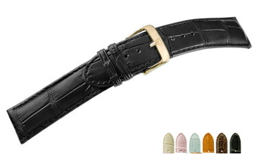 【エントリーで更にP5倍】 時計 ベルト 時計ベルト カイマンクロコ　D2600　18mm 20mm 22mm　時計 バン..