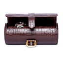 ラポート ロンドン(Rapport LONDON) Brown Crocodile effect Leather with a beige suede inte...